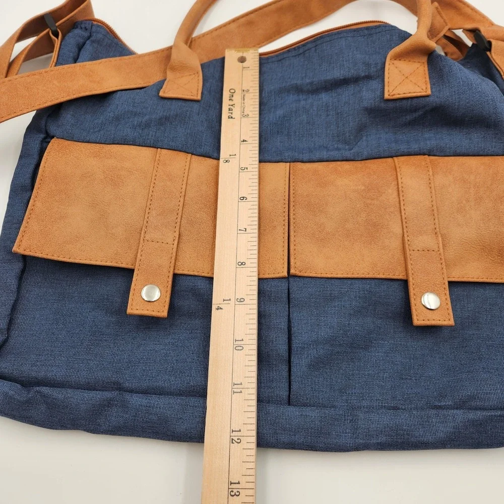 Classic‎ Courier Bag AARP Blue Pockets Handles and Adjustable Strap Utility